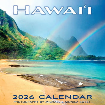 11x11 Wall 2026 Calendar - Hawaii Landscapes