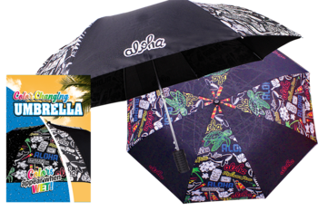 Color Changing Umbrella 42" - Mix Plate