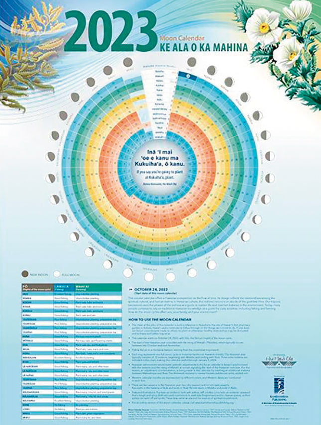 Ke Ala o ka Mahina Moon Calendar 2023