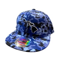 Aloha Fitted Snapback Cap - Camo Island Chain