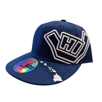 Aloha Fitted Caps - Hawaii Blocks Shaka