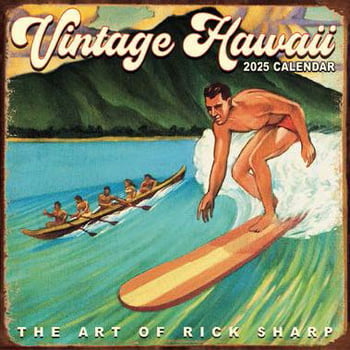 2025 Vintage Hawaii - 11"x11" Wall Calendar