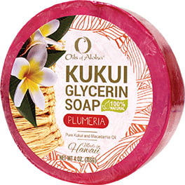 Kukui Glycerin Soap Bar - Plumeria