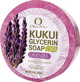 Kukui Glycerin Soap Bar - Lavender