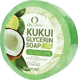 Kukui Glycerin Soap Bar - Coconut Lime