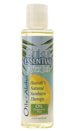 Kukui Essential AfterSun Oil Fragrance Free 4.3 oz